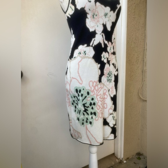rachel rachel roy floral sweater dress fine woven wiggle body con midi dress xs - Picture 4 of 12